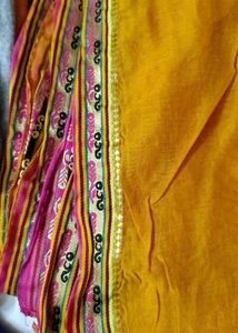 Mustard Saree with Blouse