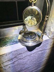 Hanging Clock With Compass.
