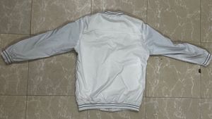 Stylish White Bomber Jacket