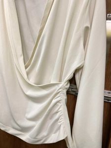 trendy Elegant Wrap Top - Long Sleeve