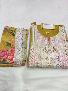 Floral Embroidered Indian Suit