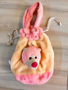Cute Bear Plush Tote Bag