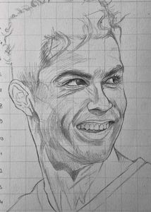 Ronaldo Outline Drawing