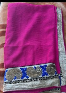 Magenta Saree