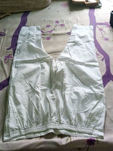 White Casual Pencil Pant With Two Pocketes