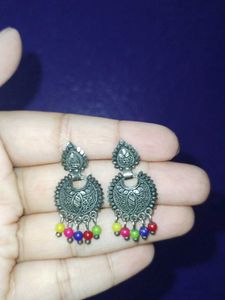 Oxidised Earrings Set Of 4