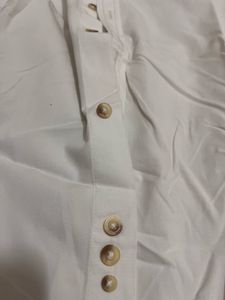 Zovian White Band Collar Shirt