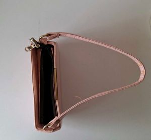Light Pink Handbag and cream Slingbag