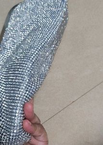 Silver Rhinestone Clutch............