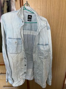 Zara Denim Shirt - Light Wash