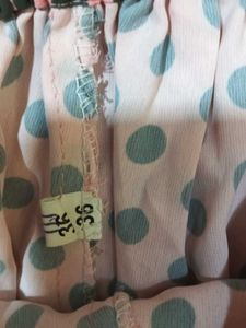 Floral One shoulder Top And Polkadot Plazopant Set