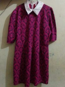 Pink Patterned Dress
