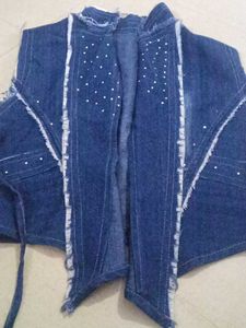 Blue Half Denim Jacket