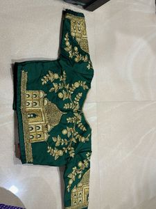 Taj Mahal zari work blouse