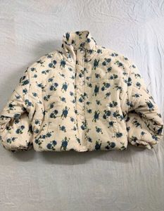 floral pinterest puffer jacket ✨