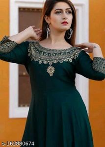 Elegant Green Ethnic Gown