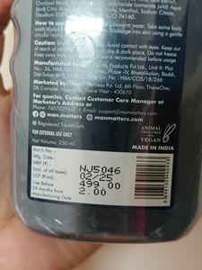 Man Matters Charcoal Body Wash