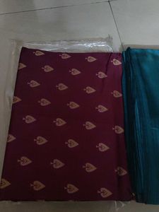 banarasi silk blend saree new with tag