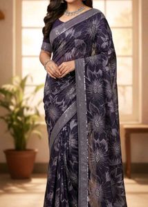 Purple Saree🎀