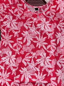 Floral Print Tunic Top