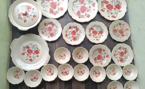 Dinner Set of 27 Pcs With 2 Serving Bowl Lid