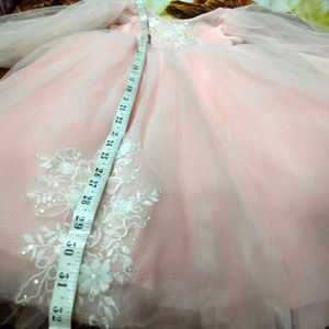 Fluffy Butterfly Long Frock