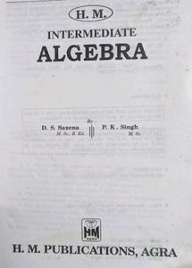H.M ALGEBRA BOOK