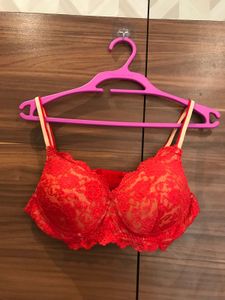 Abelino Red Lace Bra
