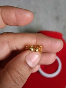 Gold Floral Stud Earrings