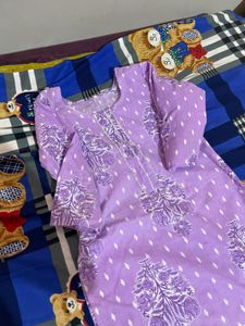 Lavender Long Kurta