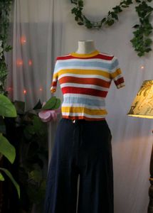 Striped Knit Top