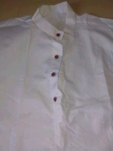 White Cotton Kurta
