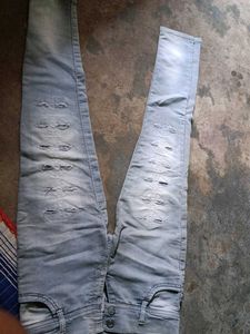 Distressed Corduroy Pants