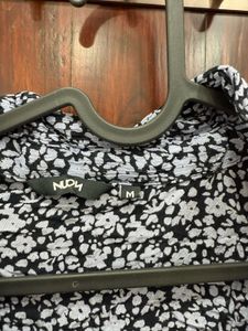 Blue Nuon Floral Top