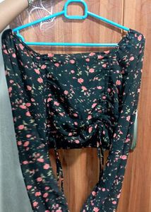 Silk Black Knot Top, No Damage Top, Like  New