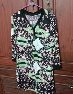 Patterned Tunic Dress