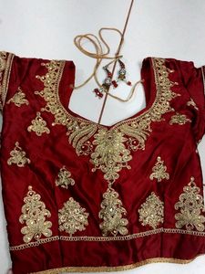 Dark Red Lehenga