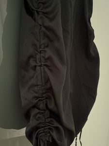 Black Satin Mini Dress