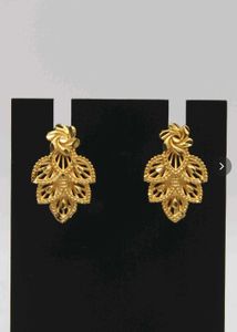 Gold Leaf Design Earrings [ER858]