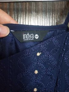 Embroidered Blue Kurti