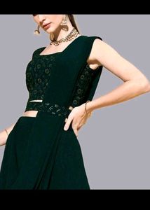 Elegant Emerald Green Dress