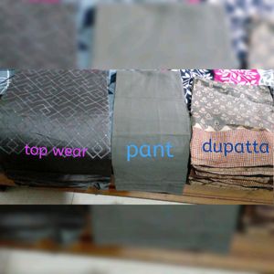 Cotton neck suit dress material  D no 3 C no 1026 HSN CODE 5210.