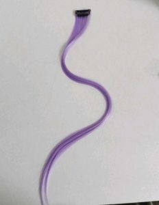 Korean Style Purple Hair Extension Highlight