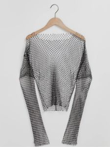 Mesh Long Sleeve Top