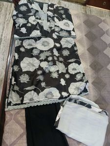 Bell Sleeves ...Trendy Suit With Pant N Dupatta