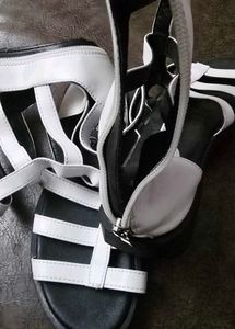 White Gladiator Sandals