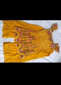 Designer Sharara Set For Haldi Function