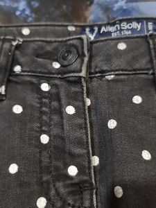 DBlack And White Polka Dot Skirt