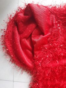 Red Ruffle  Top