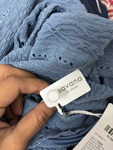 SALE‼️Blue Halter Neck Savana Top